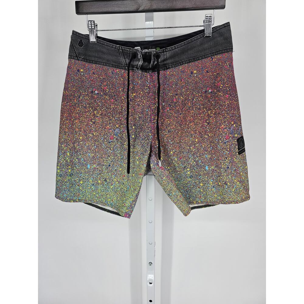 Volcom Mens Sz 29 Mod Tech Board Shorts Colorful … - image 1